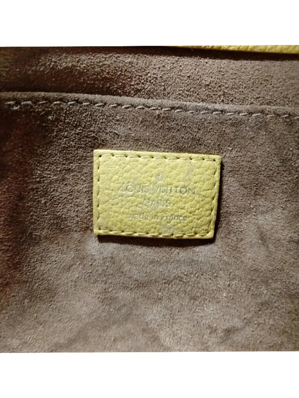 Authentic Louis Vuitton Sofia Coppola SC Bag PM Yellow Leather Satchel Crossbody